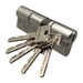 Цилиндровый механизм Abus Magtec.2500 ME ключ-ключ 185 mm (80+10+95), никель