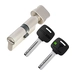 Цилиндровый механизм ключ-вертушка Mul-T-Lock (Светофор) MTL300 115 mm (70+10+35), никель + флажок