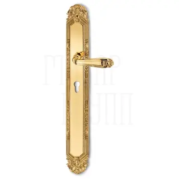 Дверная ручка на планке Salice Paolo 'Rochefort' 3032/3030 золото 24к