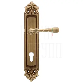 Дверная ручка Extreza 'EVA' (Эва) 319 на планке PL02 матовая бронза (cyl)