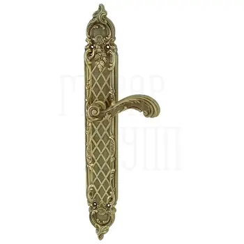 Дверная ручка на планке Mestre OA 1616 матовая античная латунь