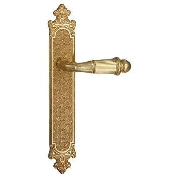 Дверная ручка на планке Mestre OA 4620 золото 24к