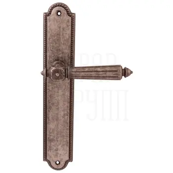 Дверная ручка на планке Melodia 246/458 'Nike' античное серебро (pass)