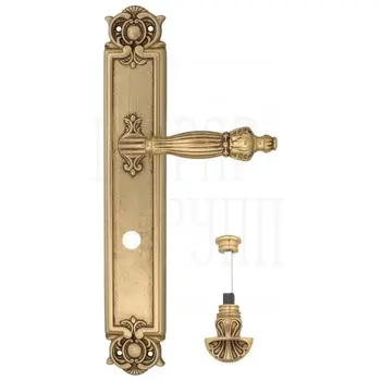 Дверная ручка Venezia 'OLIMPO' на планке PL97 французское золото (wc-4)