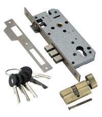 Купить Замок врезной с цилиндром ADDEN BAU LOCK 4585 5-60B D по цене 1`773 руб. в Москве