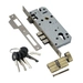 Замок врезной с цилиндром ADDEN BAU LOCK 4585 5-60B D, бронза