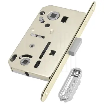 Замок Bonaiti (Бонаити) межкомнатный магнитный под WC B-FORTY N62 с отв. пл. F45 (190 мм) никель