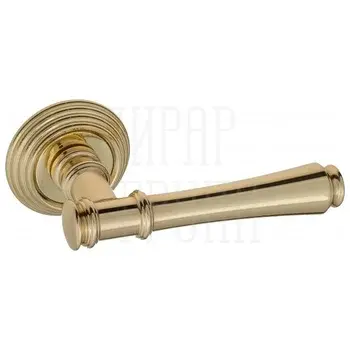 Дверная ручка на круглом основании Fratelli Cattini 'PICCO' D8-OLV полированная латунь