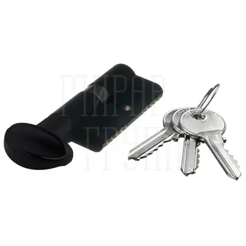 Цилиндровый Extreza AS-80C-KNOB-1 30x50 мм (25x10x45) ключ-вертушка черный
