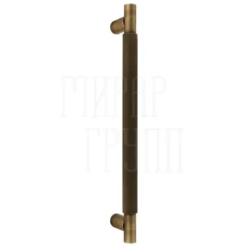 Ручка дверная скоба Extreza Hi-Tech 'TUBA' (Туба) 126 350 мм (300 мм) матовая бронза