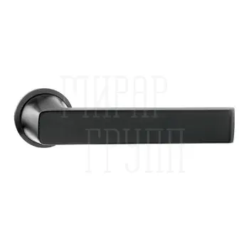 Дверная ручка на розетке BLOCK 908 BL черный