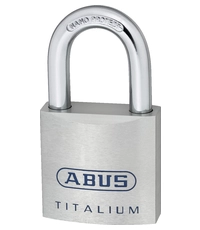 Купить Навесной замок ABUS 725TI/50 B/PLCZHRUS (80TI) TITALIUM (дужка Ø8 мм) по цене 2`750 руб. в Москве