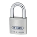Навесной замок ABUS 725TI/50 B/PLCZHRUS (80TI) TITALIUM (дужка Ø8 мм), матовый хром