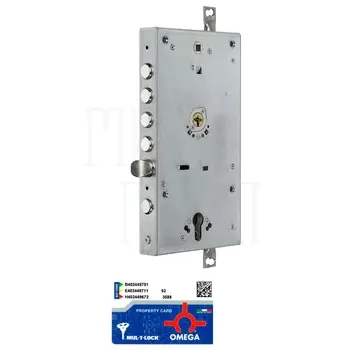 Роторный двойной 3-канальный замок Mul-T-Lock Omega Plus OMPB2 никель