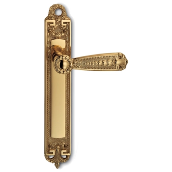 Дверная ручка на планке Salice Paolo 'Orleans' 4296 золото 24К