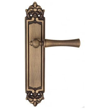 Дверная ручка Fratelli Cattini 'FOGGIA' на планке PL96 матовая бронза
