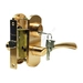 Ручка дверная на планке Archie T111-X11I-V*, матовое золото (ключ)