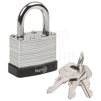 Замок Punto (Пунто) навесной PK-6540 3 key англ. никель