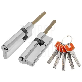 Цилиндровый механизм D-PROTERM507/95 Fuaro (Фуаро) 95 mm (60+10+25) термошток 8х65 мм никель