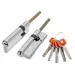Цилиндровый механизм D-PROTERM507/95 Fuaro (Фуаро) 95 mm (60+10+25) термошток 8х65 мм, никель