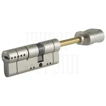 Цилиндр Rav Bariach серии Saturn ключ-шток 86 mm (50+10+26) никель