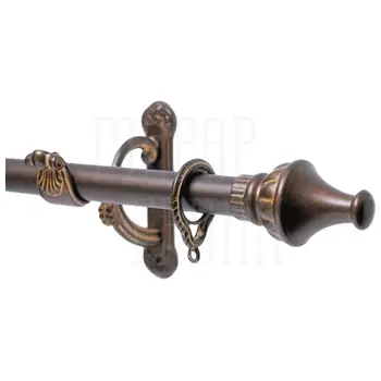 Карниз Mandelli Dominica (комплект) однорядный античная бронза (30х2000 mm) х 2 кр.