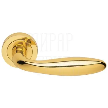 Дверные ручки на розетке Morelli Luxury 'Air' золото