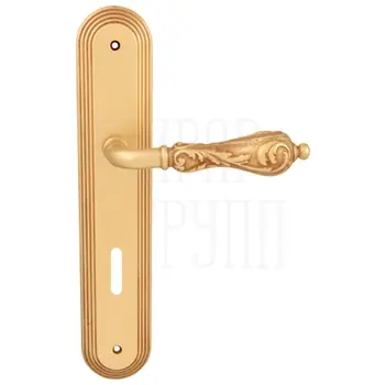 Дверная ручка на планке Melodia 229/235 'Libra' французское золото (cab)