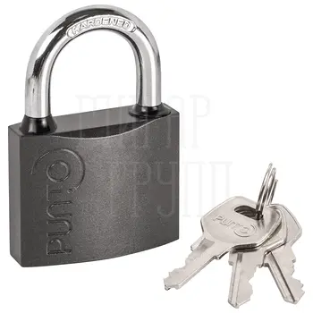 Замок Punto (Пунто) навесной PK-0163 3 key англ.ключ. никель