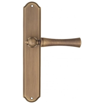 Дверная ручка Fratelli Cattini 'FOGGIA' на планке PL02 матовая бронза