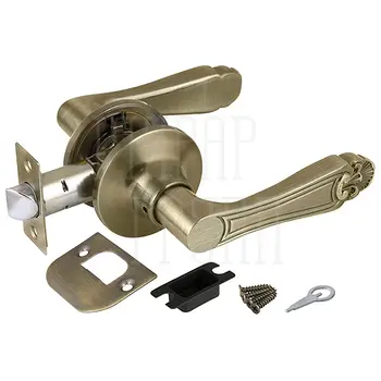 Дверная ручка-защелка Punto (Пунто) DK637 (без фик.) античная бронза