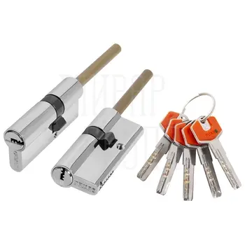 Цилиндровый механизм D-PROTERM507/75 Fuaro (Фуаро) 75 mm (40+10+25) термошток 8х65 мм никель