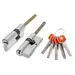 Цилиндровый механизм D-PROTERM507/75 Fuaro (Фуаро) 75 mm (40+10+25) термошток 8х65 мм, никель