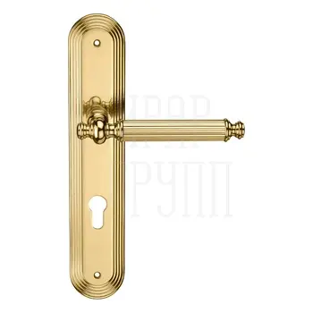 Дверная ручка на планке Melodia 353/235 'Regina' полированная латунь (cyl)