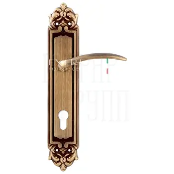 Дверная ручка Extreza 'SIMONA' (Симона) 314 на планке PL02 матовая бронза (cyl)