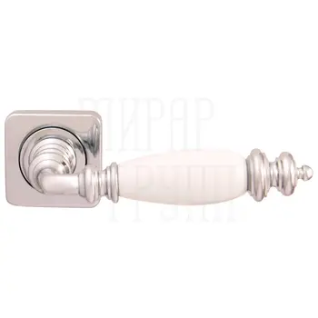 Дверная ручка на розетке Melodia 473 Z1 'Siena' полированный хром