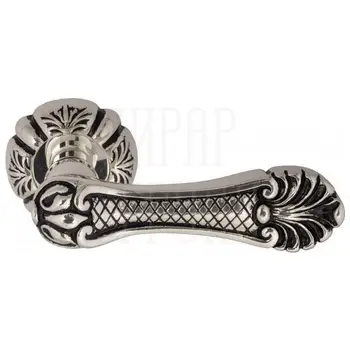 Дверная ручка на розетке Venezia 'FENICE' D5 натуральное серебро