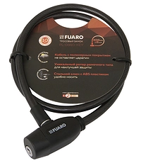 Купить Замок тросовый Fuaro Фуаро PL-0880-KEY 8х800 мм 2 ключа по цене 197 руб. в Москве