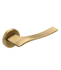 Дверная ручка из латуни Ghobestir "CITY Collection" Е005 на круглом основании