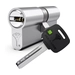 Цилиндровый механизм ключ-ключ Mul-T-Lock (Светофор) MTL300 120 mm (50+10+60), никель + флажок
