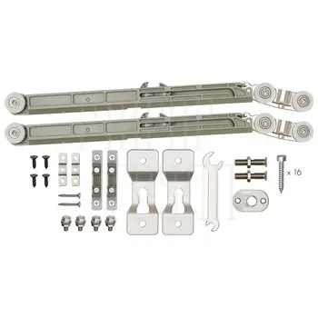 Комплект Armadillo (Армадилло) для раздвижных профильных дверей SLD.Comfort-PRO.SET2.PROF soft close/80 никель