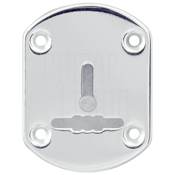 Декоративная Punto (Пунто) накладка ESC021/1-SS-NEW (нержавейка) на сув. замок со шторкой (1 шт.) тех.упак. нержавейка