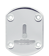 Декоративная Punto (Пунто) накладка ESC021/1-SS-NEW (нержавейка) на сув. замок со шторкой (1 шт.) тех.упак.