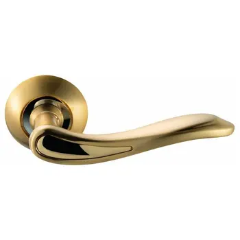 Дверные ручки на круглой розетке Archie S010 102 матовое золото