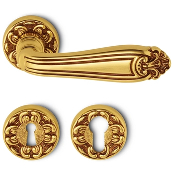Дверная ручка на розетке Salice Paolo 'Rochefort' 3032 французское золото