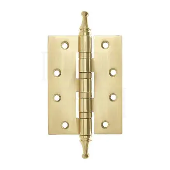 Петля универсальная латунная CROWN 101x76x3mm D12mm полированная латунь