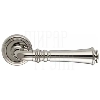 Дверная ручка Extreza 'CANNA' (Канна) 327 на круглой розетке R01 никель