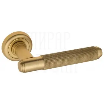 Дверная ручка на розетке Venezia 'EXA ZIG' D1 французское золото