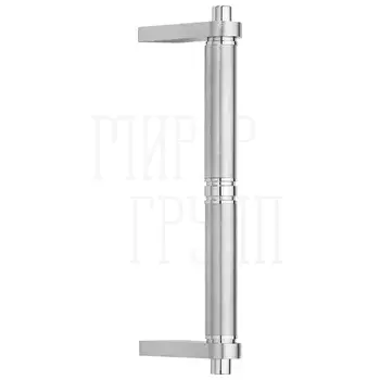 Дверная ручка-скоба Pasini 'Techno' 4061 (285/250 mm) матовый хром + хром