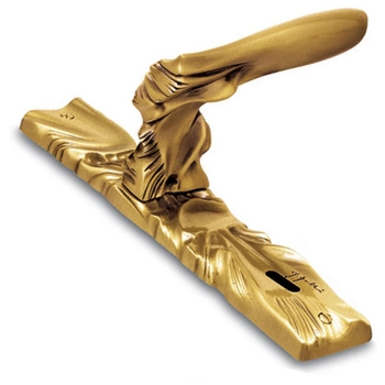 Дверная ручка на планке Salice Paolo 'Eolica' 8012 золото 24к